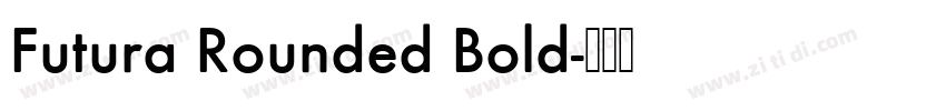 Futura Rounded Bold字体转换